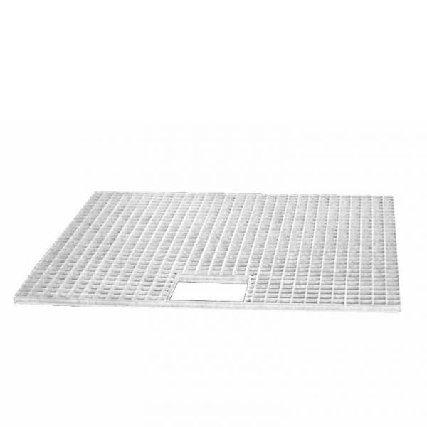 Kuip rooster vierkant # 80cm excl.inzetstuk