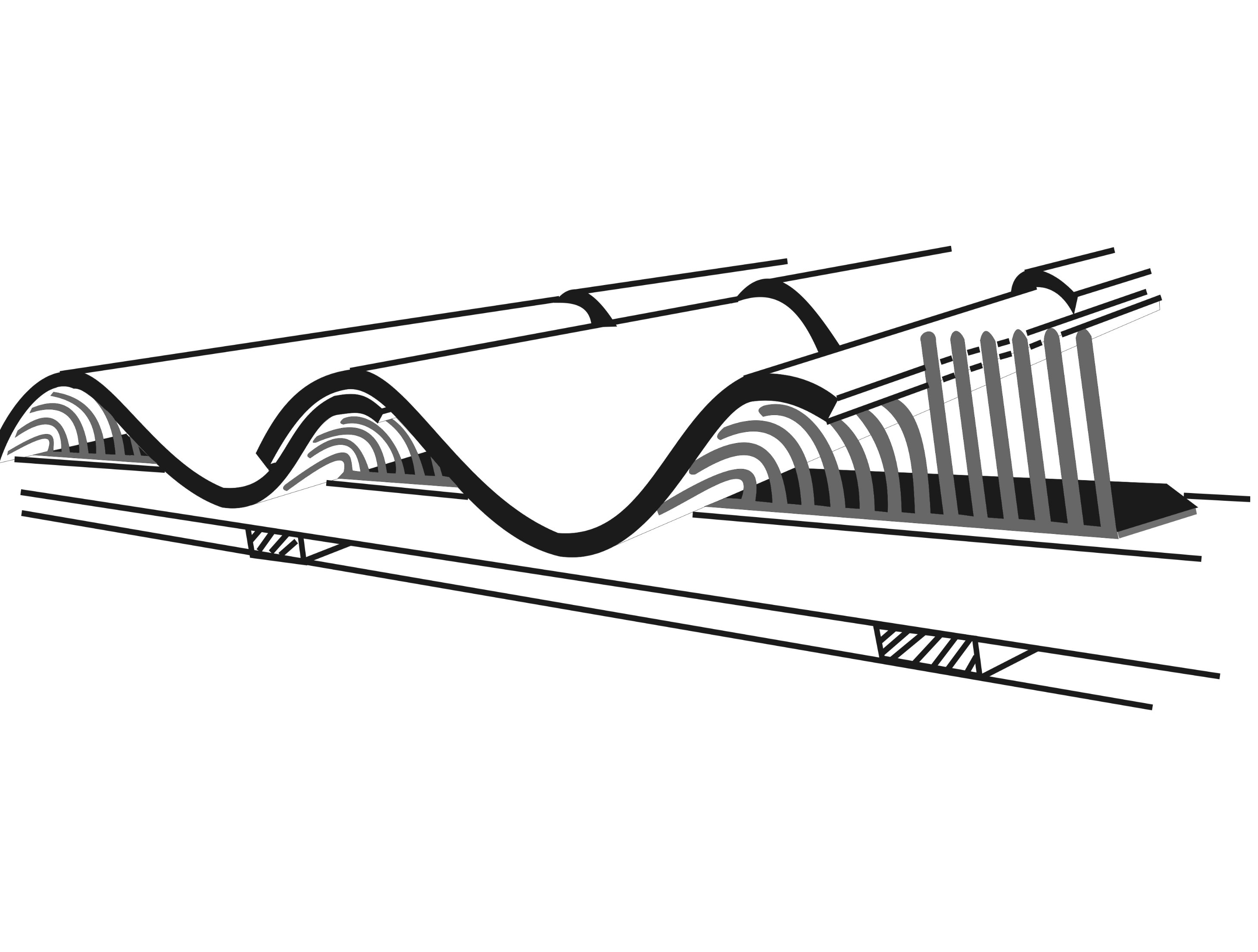 Vogelschroot Pan 8,5x100cm Zwart