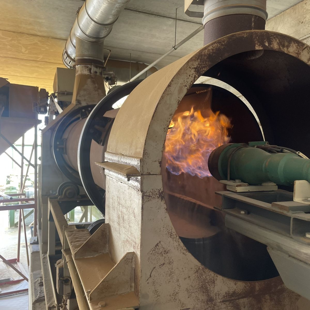 Zand- en grinddrogerij